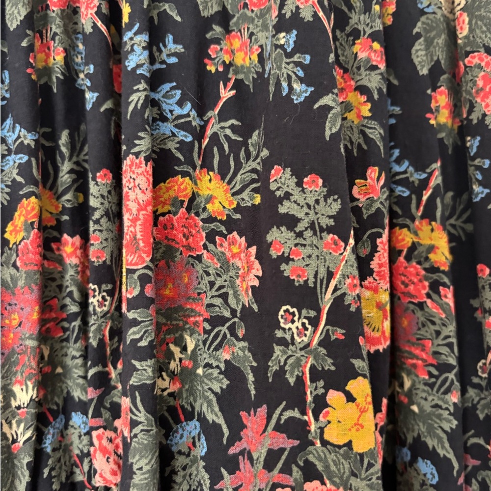 THE GREAT. The plumeria dress. Black enchanted floral. - Picture 2 of 4